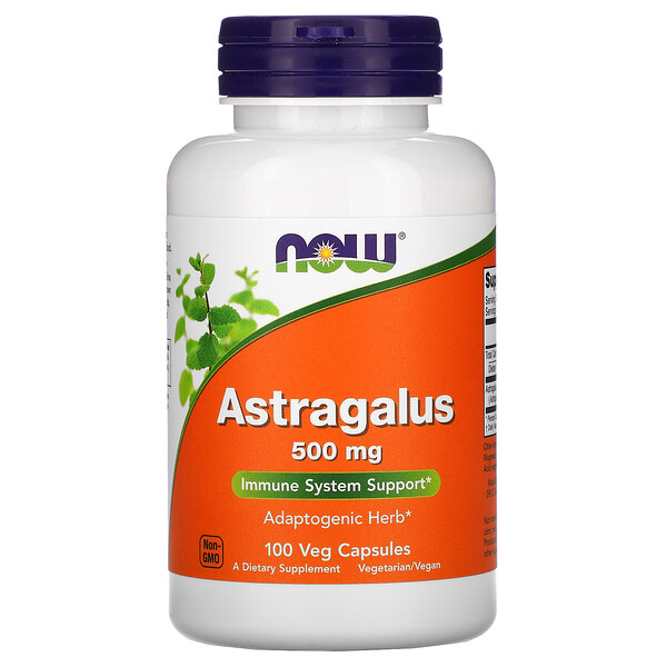 Now Foods, Astragalus, 500 мг, 100 капсул